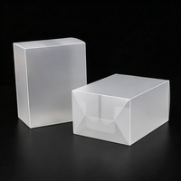 Boîte d'emballage en plastique givré à épaisseur personnalisée, rigide, pliable, avec base auto-verrouillante, pour sachets d'aromathérapie