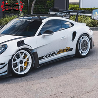 Kit carrosserie style OEM en fibre de carbone sèche PU-Design pour Porsche 911 992 GT3 RS, jupes latérales et déflecteurs d'air, excellent rapport qualité-prix