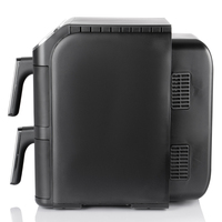 Freidora de Aire Digital OEM de 2800W, Horno de Aire Caliente sin Aceite, Cesta Doble de 12L, Tamaño Familiar, Electrodoméstico de Cocina Multiusos