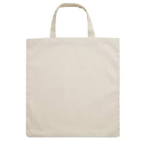 Bolsa de Compras de Algodón Marketa, 140g, Beige, Asas Cortas, Reciclable, para Compras y Negocios - Product Image 1