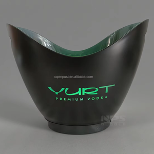 8L Premium Vodka vino plástico iluminado champán cerveza Led whisky cubo de hielo para <span class=keywords><strong>Club</strong></span> fiesta Bar - Product Image 2