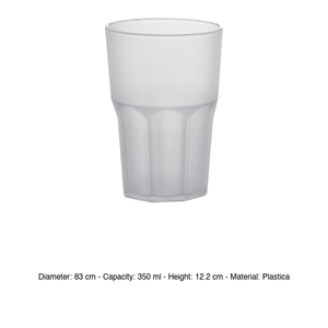 Verre Granity In San 35 cl Tall Satin Plastic H 12.2 cm Ø 8.3 cm - Product Image 3
