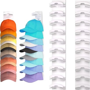 Wholesale Multi-purpose Modern Minimalist High-quality <b>Plastic</b> Baseball Cap with Multi-layer Wall-mounted Storage <b>Rack</b> - Product Image 1