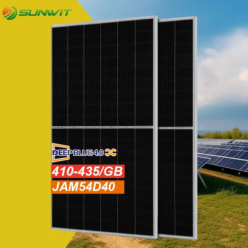 Ja Solar Europe Warehouse Stock bifacial doble vidrio 410W 415W 420W 425W 430W 435W Europa paneles Jam54D40 GB