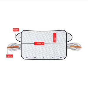 Car Sunshade Compact Umbrella with Windshield Sun Insulation Foldable Polyester Front <b>Window</b> Shade - Product Image 2