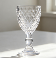 Verre à pied torsadé vintage, mini-gobelet à vin, mini-verre à boire en verre gaufré pour liqueur, whisky, bar de fête