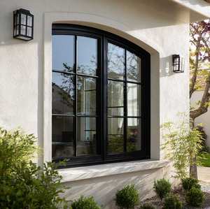 Fenêtres en aluminium à double vitrage isolant, fenêtres fixes en aluminium, vitrage français, sur mesure, Sunnysky Custom Villa House Store - Product Image 1