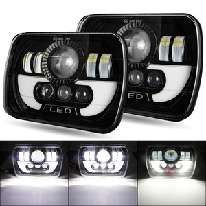 Feux LED tout-terrain 5x7, phare LED avec feux de jour DRL, clignotants, phare rectangulaire 7 pouces, lampe LED pour camion, lentille de projecteur LED 12V - Product Image 6