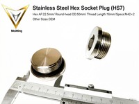 Bouchons hexagonaux SUS304 M42 pour raccords de plomberie, embouts de tuyaux OEM pour la blocage des conduites de climatisation centrale CVC MeiMing PHS7