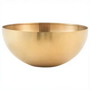 Saladier Nouveau Design Mélangeur à Salade en Acier Inoxydable Ensemble de Bols en Acier Inoxydable Brossé Couleur Or Saladier Coloré - Product Image 1