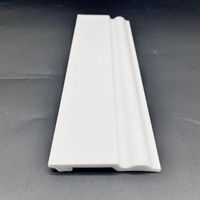 Plinthe moderne blanche en PS, moulure de sol en polystyrène haute densité, garniture murale facile à installer pour la décoration intérieure