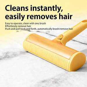 Rouleau Brosse Pliable en Caoutchouc <span class=keywords><strong>Anti</strong></span>-Statique pour Éliminer les Poils d'Animaux, Idéal pour Plusieurs Animaux Domestiques et le Nettoyage des Meubles à la Maison - Product Image 2