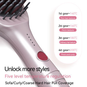 Nouvelle conception de brosse lissante pour cheveux en céramique K.SKIN pour la maison et le salon, avec chauffage rapide et plaques larges - Product Image 6