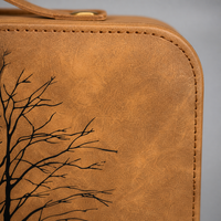 Boîte à rabat magnétique portable en bois d'agar, coffret cadeau de luxe, boîte livre