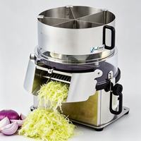 Automatische Commerciële Fruit Ui Kool Groente Snijmachine Motor Roestvrij Staal 110/220V 0.37kW Eenvoudig te bedienen