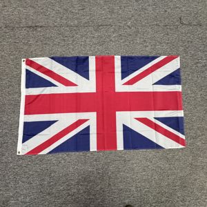 Hot bán 3 * 5ft 100D Polyester bay Cờ biểu ngữ ngoài trời tất cả các nước cờ quốc gia có tính năng UK - Product Image 3
