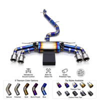 Vannes électriques en titane d'usine, échappement Catback pour VW GOLF 7/7.5 MK7/MK7.5 R 2.0T 2014-2020, tuyaux d'échappement en titane tuning