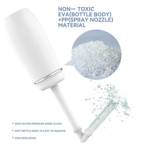 Faltbare Dusche tragbares <span class=keywords><strong>Bidet</strong></span> Großhandel 400ML 13,5 oz tragbare <span class=keywords><strong>Bidet</strong></span> Sprayer einziehbare Düse Shattaf Peri Flasche postpartale Pflege Outdoor-Reise toiletten - Product Image 2