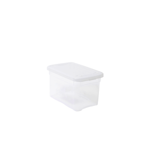 Caja de Almacenamiento Sólida Básica de 6-10L, Material PP, Diseño Minimalista Moldeado por Inyección con Tapa, Rectangular 260x175x150mm - Product Image 1