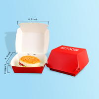 A granel para llevar sándwich hamburguesa pollo frito embalaje cajas de papel para alimentos