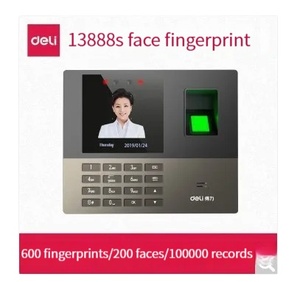 Deli 13888W <span class=keywords><strong>machine</strong></span> de présence reconnaissance hybride d'empreintes digitales de visage <span class=keywords><strong>machine</strong></span> à cartes perforées sans contact - Product Image 3