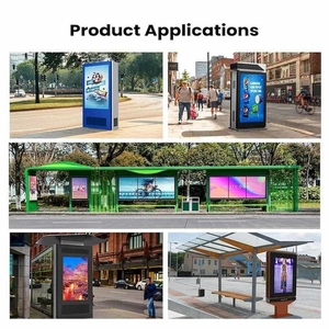 ป้ายดิจิทัลตั้งพื้นกลางแจ้งกันน้ำ IP55 ความสว่างสูง จอ LCD สำหรับโฆษณา รองรับ SDK แอนิเมชั่น ข้อความ  แบบ Totem Kiosk - Product Image 4