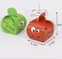 Petite boîte à bonbons mignonne pour Halloween, pour la pâtisserie, les biscuits, la décoration de fête d'Halloween, les cadeaux, l'emballage de friandises
