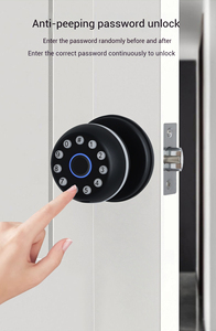 Smart Knob <b>Lock</b> Tuya App Fingerprint <b>Digital</b> <b>Lock</b> with Temporary Password for Apartment Rental - Product Image 4
