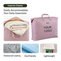 Sac de rangement anti-poussière personnalisé réutilisable en non-tissé écologique 54x50x15cm avec logo personnalisé, fermeture éclair, sac fourre-tout imperméable pour la vente au détail