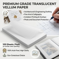 Papel de Calco Translúcido A4 de 70gsm, 80gsm y 90gsm para Dibujo, Diseño y Impresión, Venta al Por Mayor de Fábrica