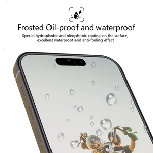 Pellicola protettiva per schermo in vetro temperato antiriflesso per <span class=keywords><strong>iPhone</strong></span> 15 <span class=keywords><strong>14</strong></span> 13 <span class=keywords><strong>Pro</strong></span> Max 9H Anti-Shock antistatico accessorio per cellulare - Product Image 6