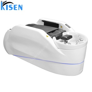 KISEN Automatic Massage Hair Salon Furniture Head Spa Electric Massage Shampoo <b>Bed</b> With Water Circulation Hair Shampoo Basin - Product Image 2