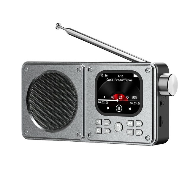 MP3 Player With FM Radio BT Speaker Portable Multimedia Player Digital Mini Pocket Stereo Headphones Design FM Portable Radio