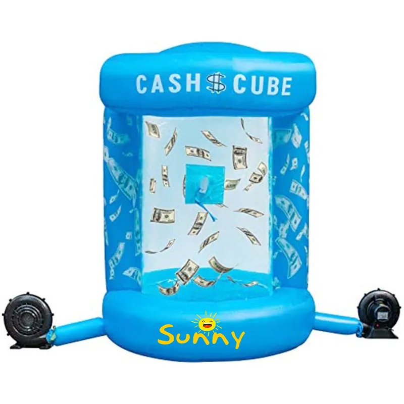 Cabine de Machine de capture d'argent, Cube gonflable Commercial personnalisé pour la publicité