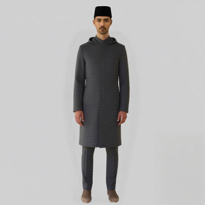 Precio de Fábrica, Túnica Moderna para Hombre, Plisada, Arrugada, Informal, Transpirable, de Crepé Cey, Corte Regular, Cekak Musang Raya 2025, Disponible en Stock - Product Image 1