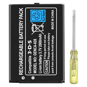 Batteries de remplacement 3.7V 2000mAh pour <span class=keywords><strong>batterie</strong></span> <span class=keywords><strong>Nintendo</strong></span> <span class=keywords><strong>3DS</strong></span> Console <span class=keywords><strong>batterie</strong></span> intégrée - Product Image 1