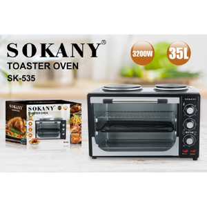 <span class=keywords><strong>Horno</strong></span> <span class=keywords><strong>Eléctrico</strong></span> Rotatorio Dos en Uno Sokany 535 <span class=keywords><strong>de</strong></span> <span class=keywords><strong>50</strong></span> <span class=keywords><strong>Litros</strong></span>, Electrodoméstico Pequeño <span class=keywords><strong>de</strong></span> Primera Marca - Product Image 2