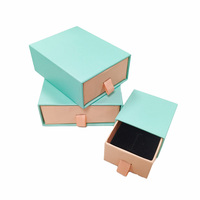 Boîte à bijoux de luxe en carton écologique avec logo personnalisé, emballage tiroir pour colliers, bagues, boucles d'oreilles, cadeaux, plateaux et présentoirs