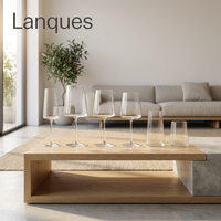 Verres à vin rouge et blanc Bordeaux classiques en cristal sans plomb Lanques, durables, pour flûtes et eau sans pied