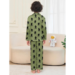 Ensemble de pyjamas pour enfants à motif mignon Vêtements de nuit thermiques doux à manches longues Pyjamas chauds pour enfants Vente en gros - Product Image 2
