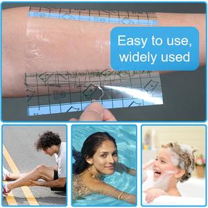 Hadiyah Beauty 20*20 وشم مخصص للرعاية اللاحقة شفاف مقاوم للماء لاصق PU فيلم الجروح خلع الملابس الطبية عالية الجودة - Product Image 6