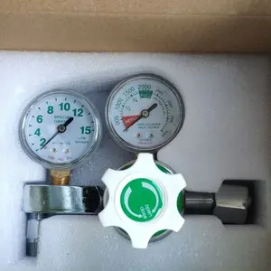 Double Gauzes Medical Oxygen Gas Regulator With Flowmeter