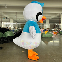 Nouveau Costume Gonflable de Mascotte Oie Personnage de Dessin Animé pour Adultes Idéal pour les Fêtes, Carnavals et Festivals Taille XL
