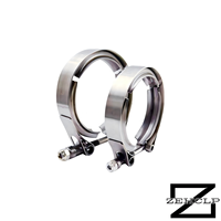 Collier de serrage en V en acier inoxydable 304 pour échappement turbo, anti-rouille, qualité automobile, 2,25 pouces (57 mm) pour système d'échappement haute performance