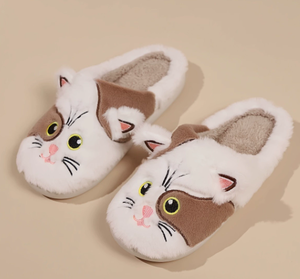 Sandalias de Mujer al por Mayor, Lindas, de Dibujos Animados, de Felpa con Pelo de <span class=keywords><strong>Gato</strong></span>, Punta Redonda, para Invierno, Interior/Exterior, Cómodas, Antideslizantes, a la Moda - Product Image 2