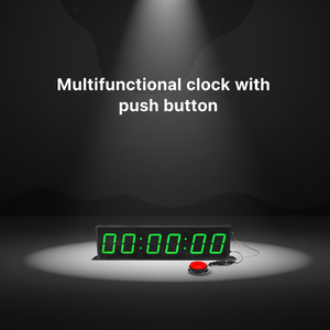 CHEETIE CP13B Horloge murale LED programmable de couleur <span class=keywords><strong>verte</strong></span> avec affichage des heures, des minutes et des secondes, minuteur numérique en aluminium pour bureau - Product Image 6