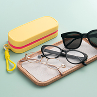 Etui à lunettes de soleil réutilisable multicolore écologique portable pochette à lunettes en silicone souple sac à lunettes étui à lunettes vente en gros