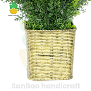 5 Chân Bằng Chứng Giả Cây Tuyết Tùng Lắp Ráp Thân Cây Nhân Tạo Nhựa Chậu Giáng Sinh Cây Thông Cho Trong Nhà Ngoài Trời Trang Trí Nội Thất - Product Image 4