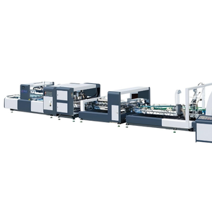 Máquina encoladora automática de cartón corrugado para hacer cajas de pizza Máquinas formadoras de envases a precio de fábrica - Product Image 1