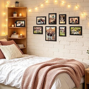 <b>Black</b> Wood Picture <b>Frame</b> Set Photo Display <b>Frame</b> without Mat 8 x 10 5 x 7 4 x 6 Inch Wall Decor - Product Image 6